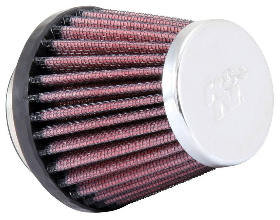 K&N 3 in (76 mm) H x 3.125 in (79 mm) Base OD x 2 in (51 mm) Top OD - KNRC-2580 K&N Universal Clamp On Filter Fits 2 in (51 mm) KNRC-2580 Autofit