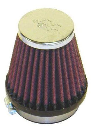 K&N 3 in (76 mm) H x 3 in (76 mm) Base OD x 2 in (51 mm) Top OD - KNRC-2330 K&N Universal Clamp On Filter Fits 2.125 in (54 mm) KNRC-2330 Autofit