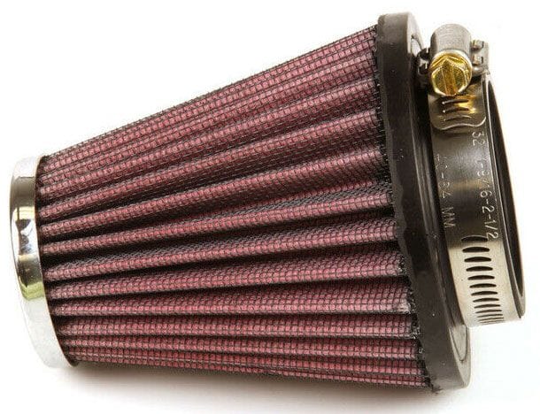 K&N 4 in (102 mm) H x 3.5 in (89 mm) Base OD x 2 in (51 mm) Top OD - KNRC-1200 K&N Universal Clamp On Filter Fits 2.063 in (52 mm) KNRC-1200 Autofit