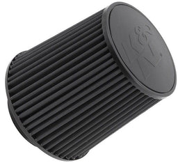 K&N 8"(203 mm) H x 8" (203 mm) Base OD x 6.625" (168 mm) Top OD - KNRU-5171HBK K&N Black Universal Round Tapered Clamp On Filter Fits 4" (102mm) KNRU-5171HBK Autofit