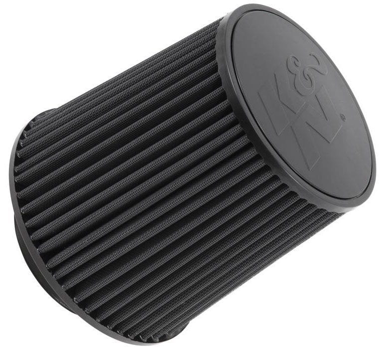 K&N 8"(203 mm) H x 8" (203 mm) Base OD x 6.625" (168 mm) Top OD - KNRU-5283HBK K&N Black Universal Round Tapered Clamp On Filter Fits 4.5" (114mm) KNRU-5283HBK Autofit