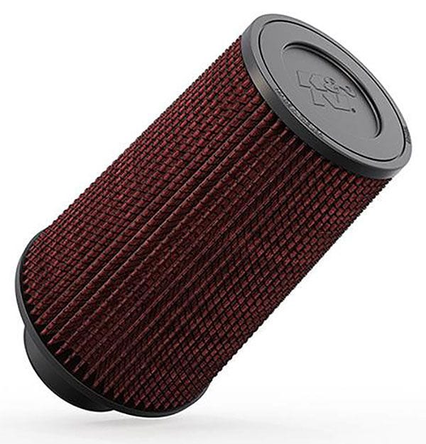 K&N 9 in (229 mm) H x 6 in (152 mm) Base OD x 4.625 in (117 mm) Top OD - KNRE-0810 K&N Universal Clamp On Filter Fits 3 in (76 mm) KNRE-0810 Autofit