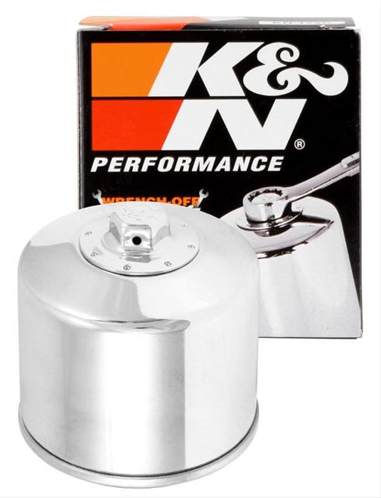 K&N Fits 1980-1986 Harley Davidson - KN-172C K&N Chrome Performance Oil Filter KN-172C Autofit