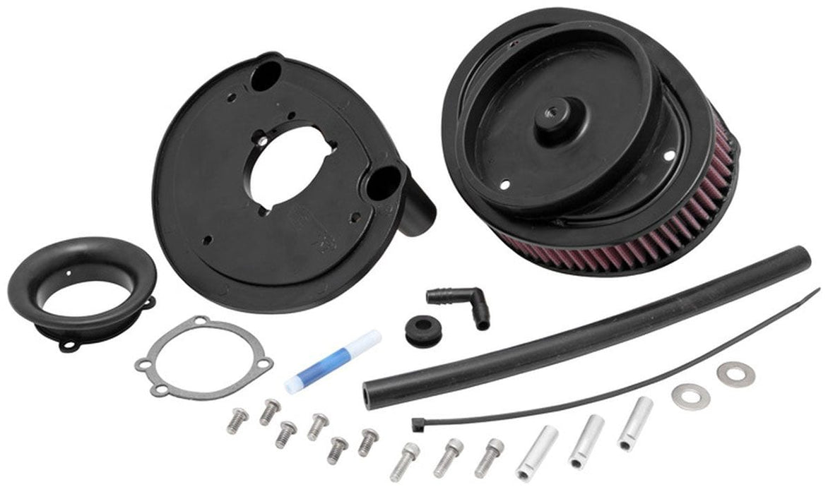 K&N Fits 1999-2012 Softail, Fat Boy, Heritage, Night Train, Rocker & Dyna With 1-5/8" Tall Filter - KNRK-3909-1 K&N Custom Harley Davidson Air Filter Assembly KNRK-3909-1 Autofit