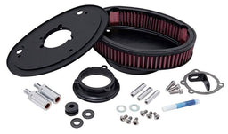 K&N Fits 1999-2012 Softail, Fat Boy, Heritage, Night Train, Rocker & Dyna, With 2-1/4" Tall Filter - KNRK-3910-1 K&N Custom Harley Davidson Air Filter Assembly KNRK-3910-1 Autofit