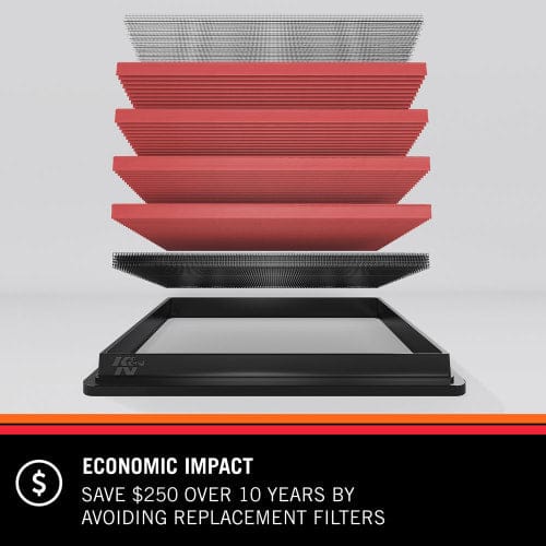 K&N Fits 2004-2006 Hyundai Santa Fe 3.5L V6 - KN33-2312 K&N Replacement Panel Filter KN33-2312 Autofit