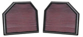 K&N Fits 2011-2020 BMW M3, M4, M5, M6 3.0L L6 & 4.4L V8 (2 Filters) - KN33-2488 K&N Replacement Panel Filter KN33-2488 Autofit