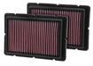 K&N Fits Ferrari 360, 430, F430 1999-2010 - KN33-2494 K&N Replacement Panel Filter KN33-2494 Autofit
