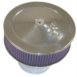 K&N Fits Holley 5-1/8 Neck With 9 x 2-3/4 Element - KN58-1190 K&N S/S Velocity Stack Air Cleaner Assembly KN58-1190 Autofit