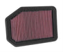 K&N Fits Jeep Wrangler 2.8L L4 Deisel 2007- 15 - KN33-5023 K&N Replacement Panel Filter KN33-5023 Autofit