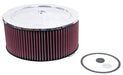 K&N Fits Neck Size 5-1/8" (130 mm) - KN60-1200 K&N Chrome Custom Air Cleaner Assembly 11 x 5" KN60-1200 Autofit