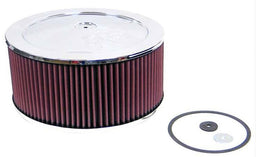 K&N Fits Neck Size 5-1/8" (130 mm) - KN60-1200 K&N Chrome Custom Air Cleaner Assembly 11 x 5" KN60-1200 Autofit