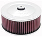 K&N Fits Neck Size 5-1/8" (130 mm) - KN60-1330 K&N Chrome Custom Air Cleaner Assembly 7 x 3" KN60-1330 Autofit