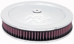 K&N Fits Neck Size 5-1/8 in (130 mm) - KN60-1170 K&N Chrome Custom Air Cleaner Assembly 11 x 2-3/16" KN60-1170 Autofit