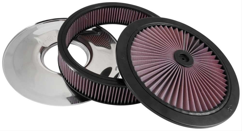 K&N Fits Neck Size 5-1/8" - KN66-3010 K&N Custom Air Filter Assembly 14 OD x 3" H KN66-3010 Autofit