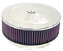 K&N Fits Neck Size 7-5/16" (186 mm) Dominator - KN60-1370 K&N S/S Custom Air Cleaner Assembly 9 x 2-3/4" KN60-1370 Autofit
