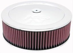 K&N Fits Neck Size 7-5/16" (186 mm) - KN60-1230 K&N Chrome Custom Air Cleaner Assembly 11 x 3-1/2" KN60-1230 Autofit