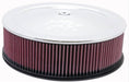 K&N Fits Neck Size 7-5/16" (186 mm) - KN60-1235 K&N Chrome Custom Air Cleaner Assembly 14 x 4" KN60-1235 Autofit