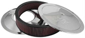 K&N Fits Neck Size 7-5/16" (186 mm) - KN60-1640 K&N Chrome Custom Air Cleaner Assembly 16 x 3-1/2" KN60-1640 Autofit