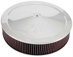 K&N Fits Neck Size 7-5/16" (186 mm) - KN60-1640 K&N Chrome Custom Air Cleaner Assembly 16 x 3-1/2" KN60-1640 Autofit