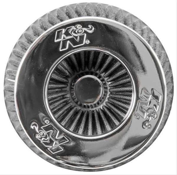 K&N Height: 5.5 in (140 mm) H x 6 in (152 mm) Base OD x 4.75 in (121 mm) Top OD - KNRG-1001WT K&N Universal Clamp On Filter White Fits 4 in (102 mm) KNRG-1001WT Autofit