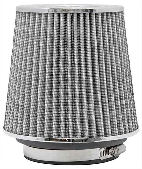 K&N Height: 5.5 in (140 mm) H x 6 in (152 mm) Base OD x 4.75 in (121 mm) Top OD - KNRG-1001WT K&N Universal Clamp On Filter White Fits 4 in (102 mm) KNRG-1001WT Autofit