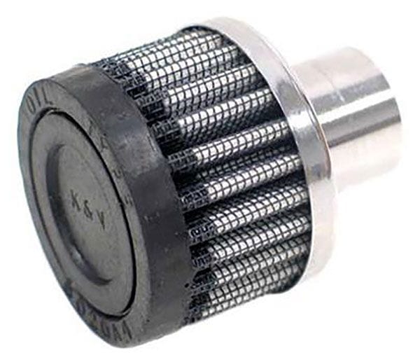 K&N With 1" (25mm) Tube - KN62-1040 K&N Push-In Vent Filter 2 OD x 1-1/2 H KN62-1040 Autofit