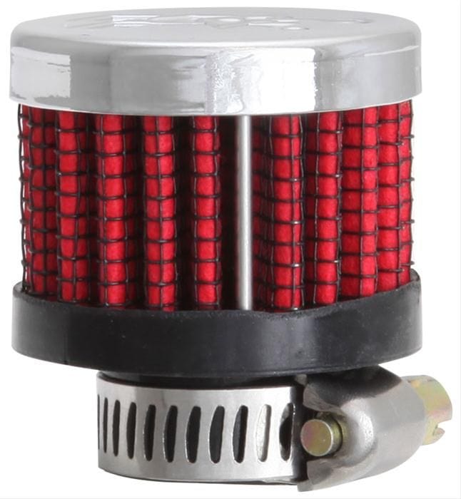 K&N With 9/16" (14mm) Hole - KN62-2480 K&N Clamp-On Vent Filter 1-3/8 OD x 1-1/8 H KN62-2480 Autofit