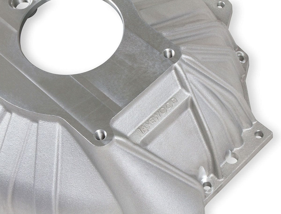 LAKEWOOD Chev V8 to Muncie, Saginaw, Borg Warner T10 and Tremec TKO/TKX Transm Cast Aluminium Bellhousing Kit LLK4000K Autofit