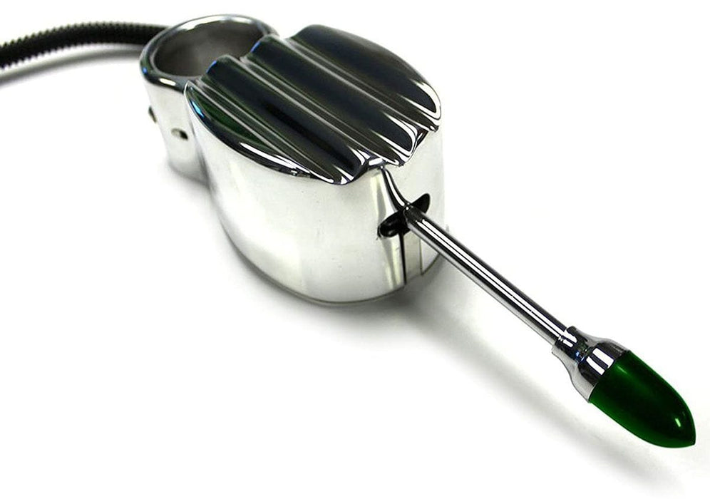 LIMEWORKS 1-3/4" Clamp-On Polished Finned Aluminium Turn Signal LWTS134 Autofit