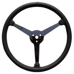 LIMEWORKS 3-Spoke Leather Wrapped With No Holes 15" Sprint Steering Wheel LWD3SP15 Autofit