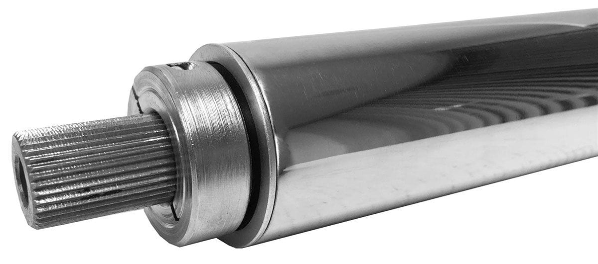 LIMEWORKS 33" Long with 1-3/4" Tube Forty Style Collapsible Steering column - Polished S/S LWDF33P134 Autofit