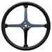 LIMEWORKS 4-Spoke Leather Wrapped With No Holes 15" Sprint Steering Wheel LWD4SP15 Autofit