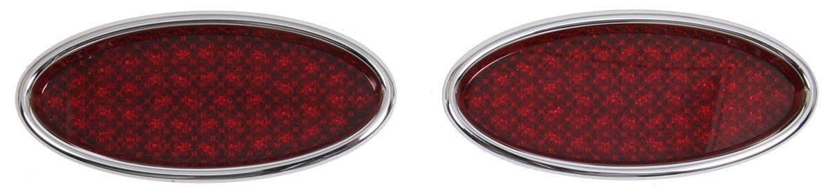 LOKAR 3"H x 6-1/2"L XL Oval LED Tail lights (Pair) - Chromed Billet Aluminium LK-TL-1911 Autofit