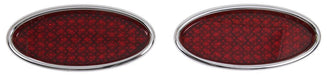 LOKAR 3"H x 6-1/2"L XL Oval LED Tail lights (Pair) - Chromed Billet Aluminium LK-TL-1911 Autofit