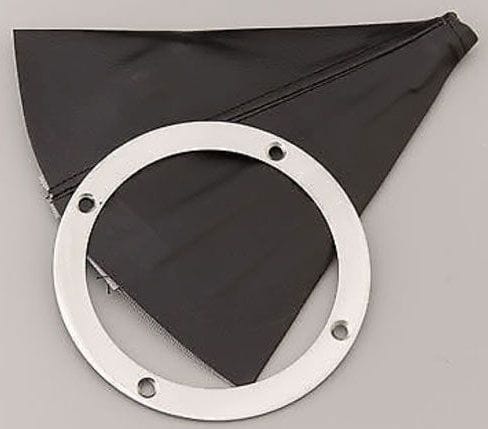 LOKAR 5"OD x 4"ID Hot Rod Shifter Boot with Round Ring Stainess Steel LK-70-HRB Autofit