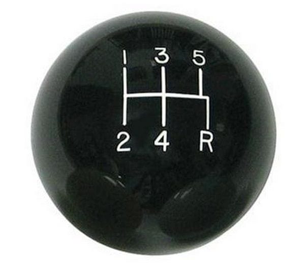 LOKAR 5-Speed Black 2" Gear Knob 3/8-24 & 3/8-16 Thread LK-SK-6876 Autofit