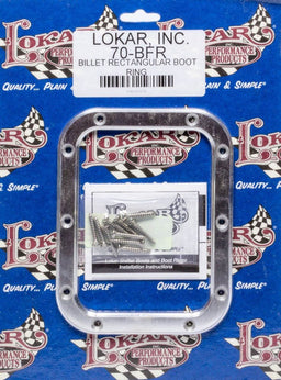 LOKAR 6-3/4" x 5-1/4"OD x 5-1/2" x 4"ID Billet Rectangular Boot Ring (Only) LK-70-BFR Autofit