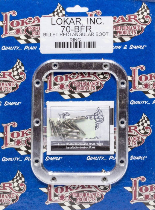 LOKAR 6-3/4" x 5-1/4"OD x 5-1/2" x 4"ID Billet Rectangular Boot Ring (Only) LK-70-BFR Autofit