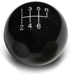 LOKAR 6-Speed Black 2" Gear Knob 3/8-24 & 3/8-16 Thread LK-SK-6877 Autofit