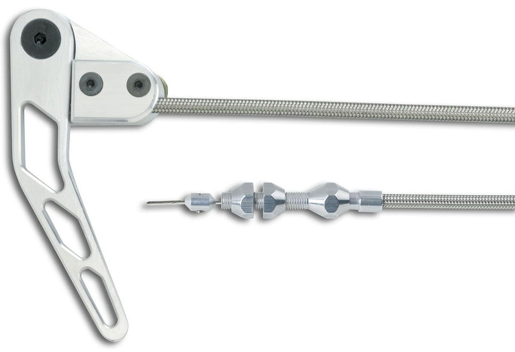 LOKAR Bonnet Release Cable Kit Braided Stainless Steel Housing - Brushed LK-HR-1100HT Autofit