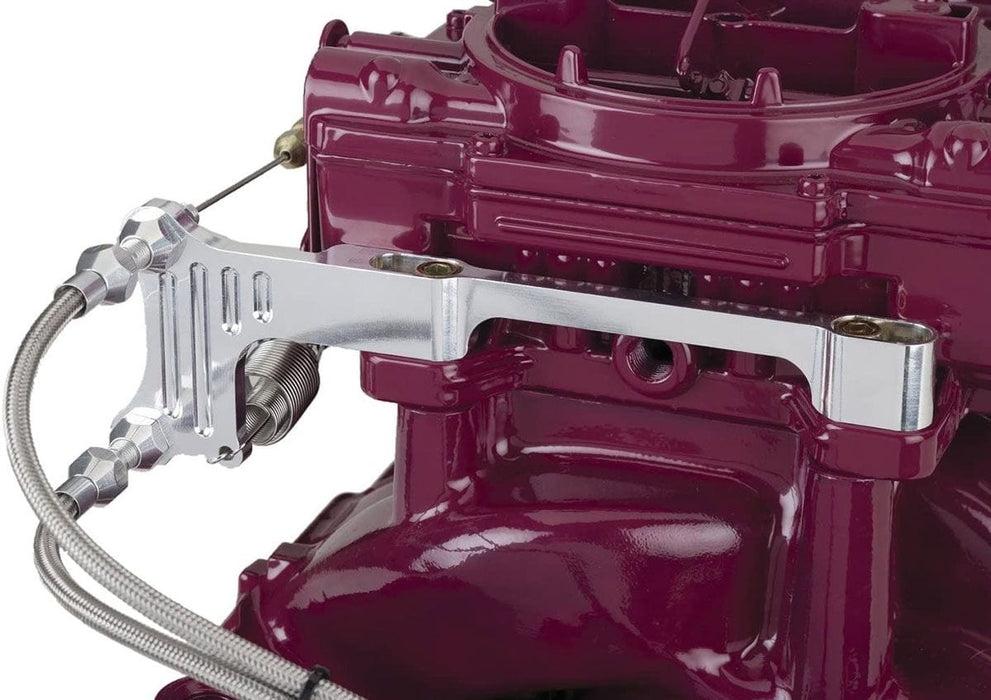 LOKAR For Edelbrock 4 Barrel Carburettors Billet Aluminium Edelbrock Carburettor Bracket and Stainless Springs LK-TCB-40DQ Autofit