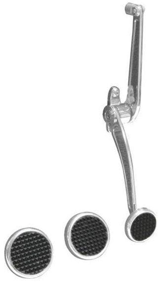 LOKAR Goolsby Edition, Polished Aluminium Round Brake & Clutch Pad LK-BAG-6190 Autofit