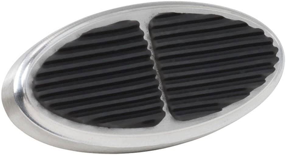 LOKAR Mni Oval Brake Pad with Rubber - Brushed Billet Aluminium LK-BAG-6106 Autofit