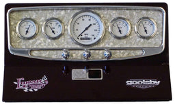 LOKAR Mother Of Pearl - Polished, Suit 3-3/8" & 2-1/16" Gauges Goolsby Oval Dash Insert 5 Gauge LK-BDI-9139 Autofit