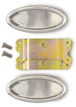 LOKAR Oval Interior Door Handles (Pair) - Brushed Billet Aluminium LK-IDH-2000 Autofit