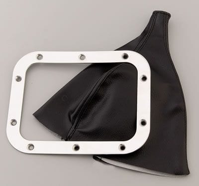 LOKAR Rectangular Floor Mount Shifter Boot with Ring LK-70-FMB Autofit