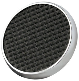 LOKAR Round Steel Brake/Clutch Pad with Rubber - Chromed LK-SPO-6071 Autofit