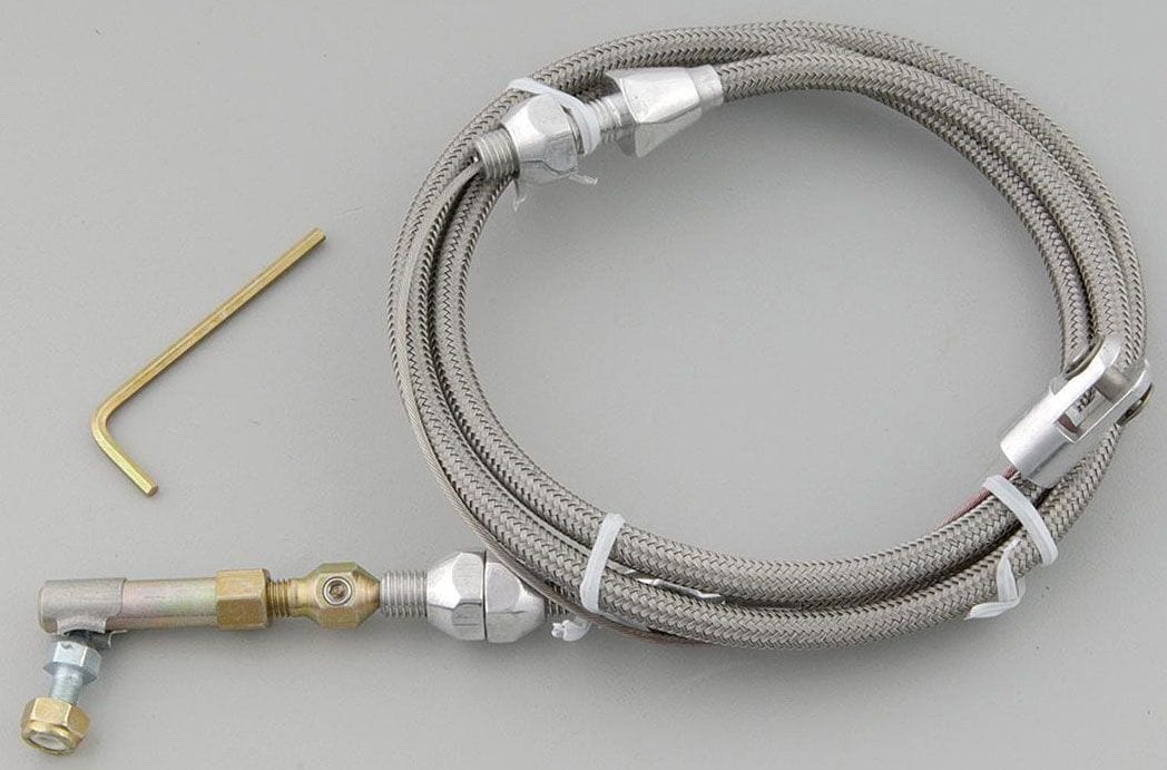 LOKAR Stainless Steel Housing 36" Universal Polished Hi-Tech Accelerator Cable LK-TCP-1000HT36 Autofit