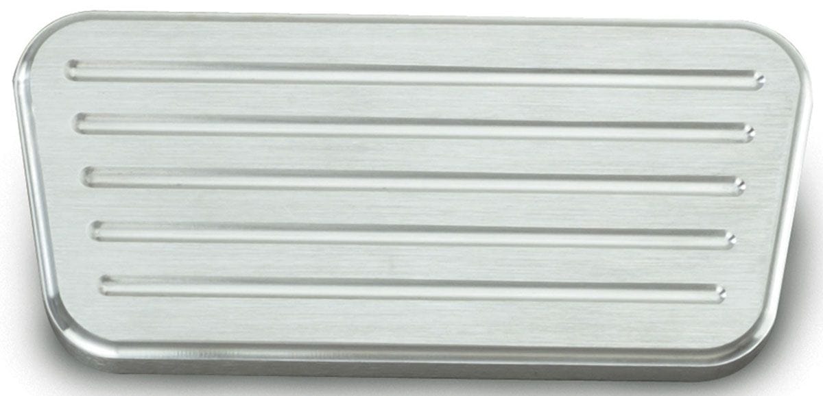 LOKAR Suit 1955-1957 Chevy Automatic Power Brake Pad - Brushed Billet Aluminium LK-BAG-6077 Autofit